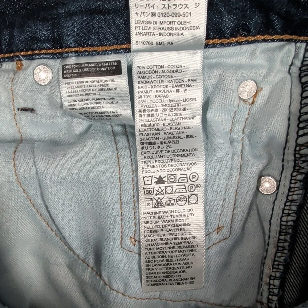 Levi's 513 Jeans Mens 30x32 Blue Slim Straight Fit Denim Casual Classic Pants